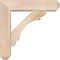 Ekena Millwork Olympic Craftsman Smooth Bracket w/ Offset Brace, Douglas Fir, 5 1/2"W x 20"D x 20"H BKT0604X20X20OLY04SDF - alternate 4